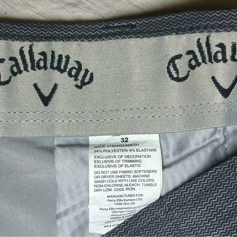 Callaway Gray Performance Golf Flat Front Shorts … - image 6